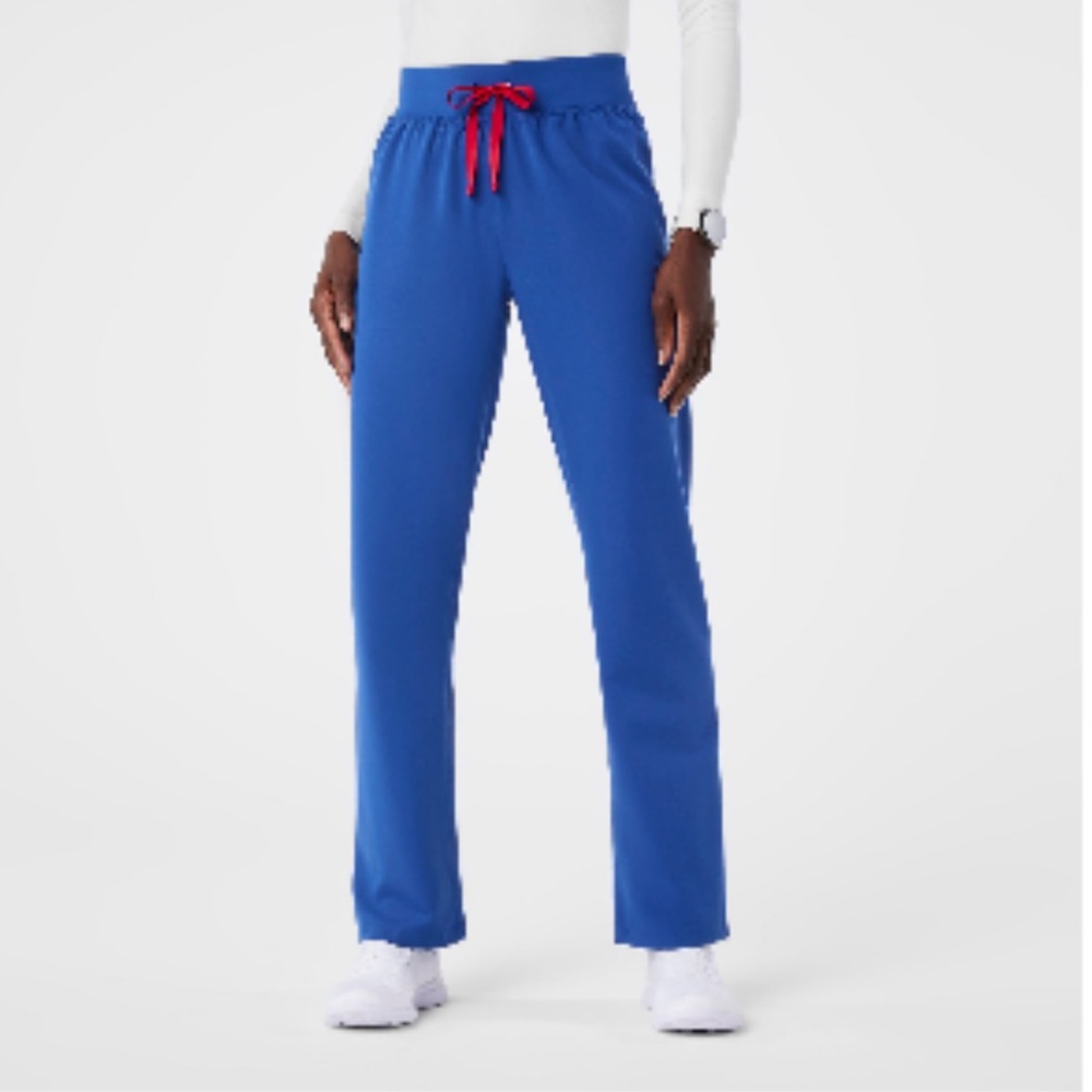 Figs Winning Blue High Waisted Livingston Basic Scrub Pant